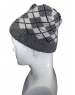 Angora wool designer cap dary grey